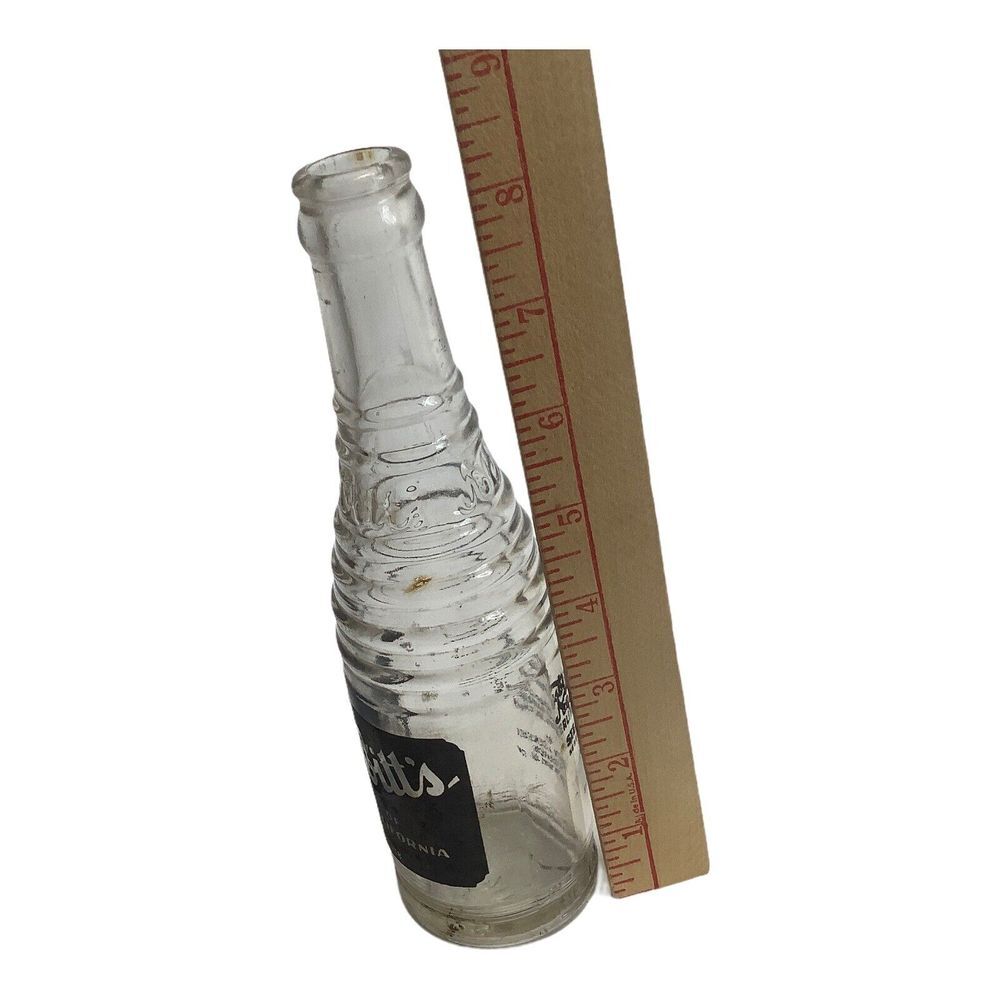 2 Vintage Soda Bottle ‎ Nesbitt's Of California Black Label Clear Label 1938 - Picture 5 of 7